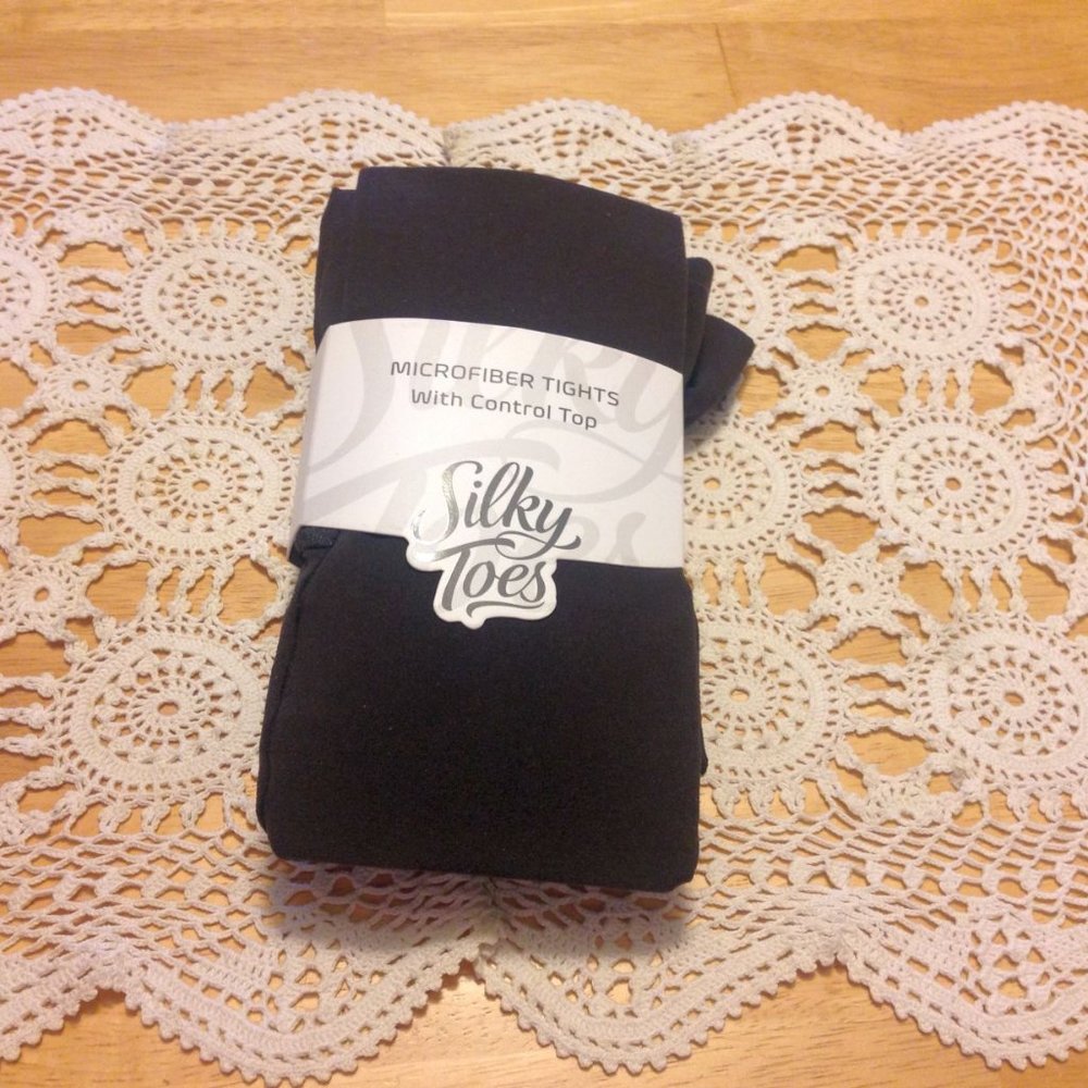 Microfiber tights, Silky Toes, X-SM, two new pair, out of packaging